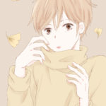 秋ですね☆ 少年イラスト