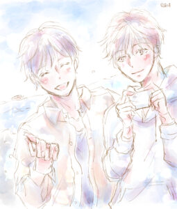 創作BLイラスト&BitterSweet下描き漫画
