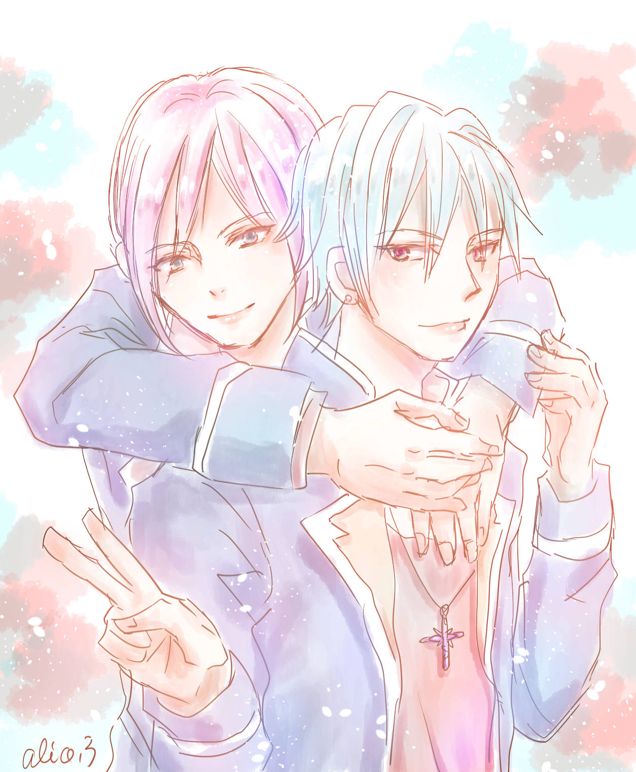 アイドルBLキャラ候補 オリジナルBLイラスト落書き